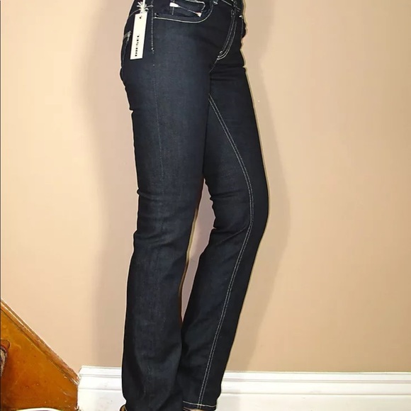 🆕 Diesel Brucke Straight Leg High Waist Jeans Dark Y2K Vintage Low Rise - Picture 3 of 9